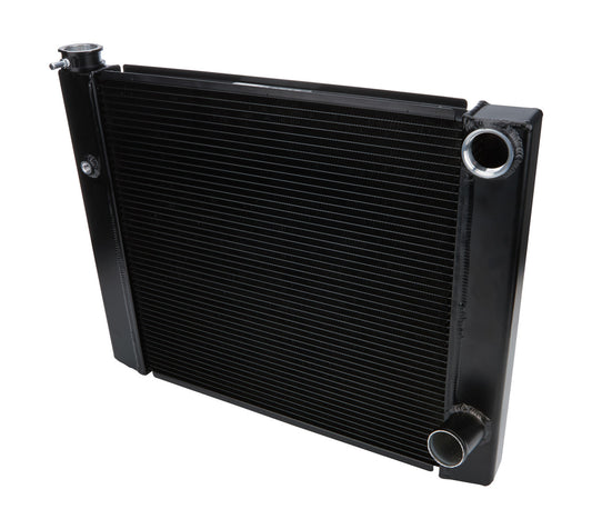 Allstar Performance Dual Pass Radiator 19X26 1 Row Lightweight Black ALL30345