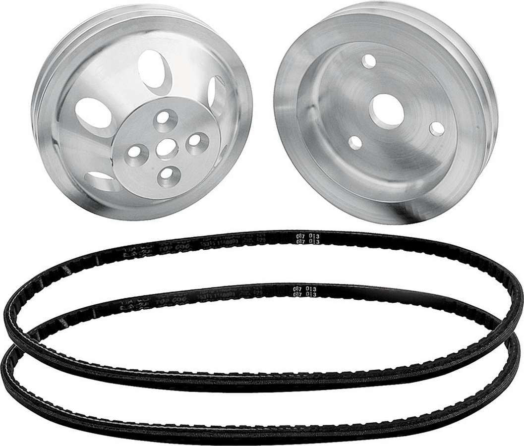 Allstar Performance 1:1 Pulley Kit for use without Power Steering ALL31083