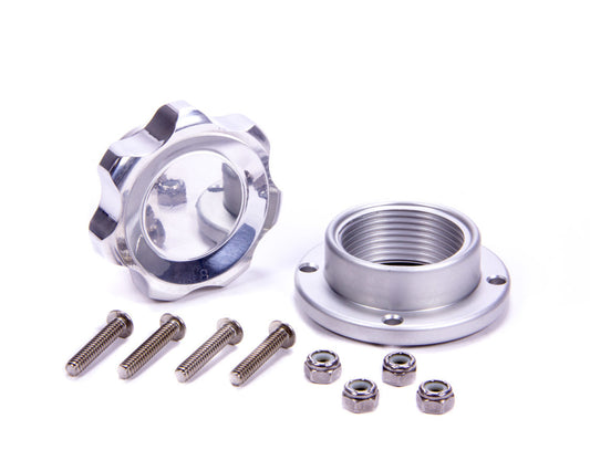 Allstar Performance Filler Cap Polished with Bolt-In Aluminum Bung Small ALL36183