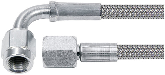 Allstar Performance 14in #4 Line -4 Straight/-4 90 Degree Tube Style ALL46404-14