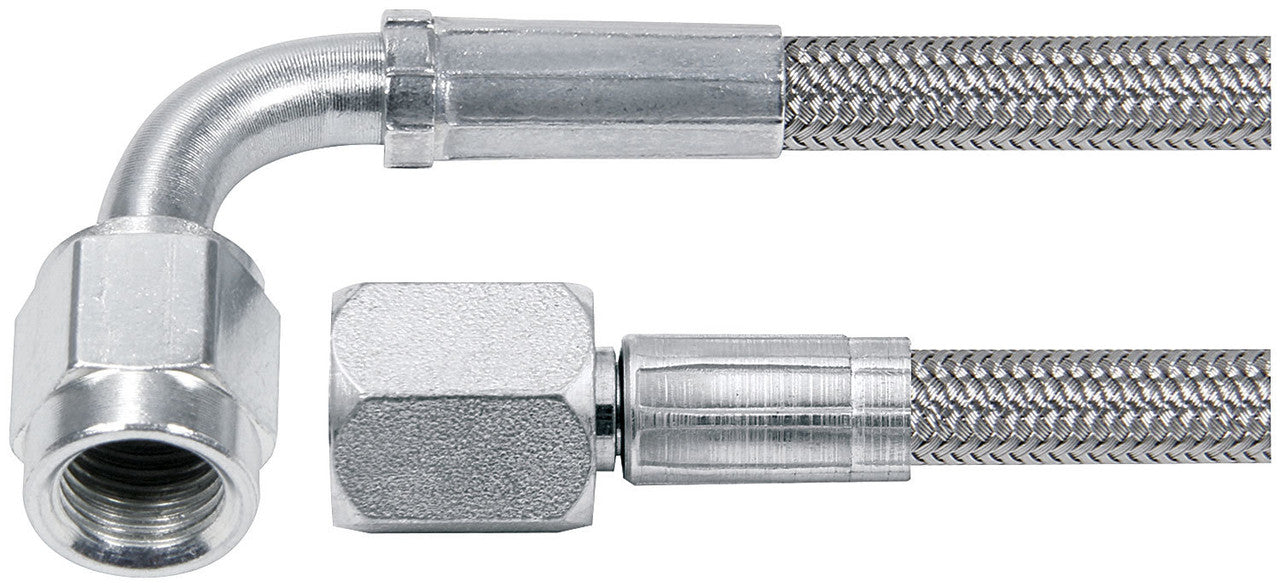 Allstar Performance 15in #4 Line -4 Straight/-4 90 Degree Tube Style 5pk ALL46404-15-5