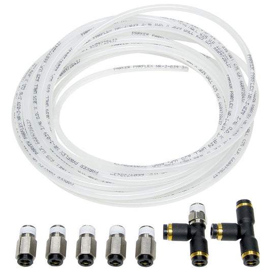 Allstar Performance Nylon Brake Line Kit for use without Gauges ALL48018