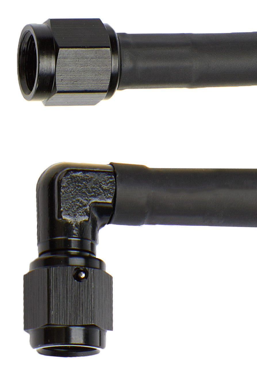 Allstar Performance Coated Braided Line 60in #4 Hose -4 90 Degree/-4 Straight ALL48409
