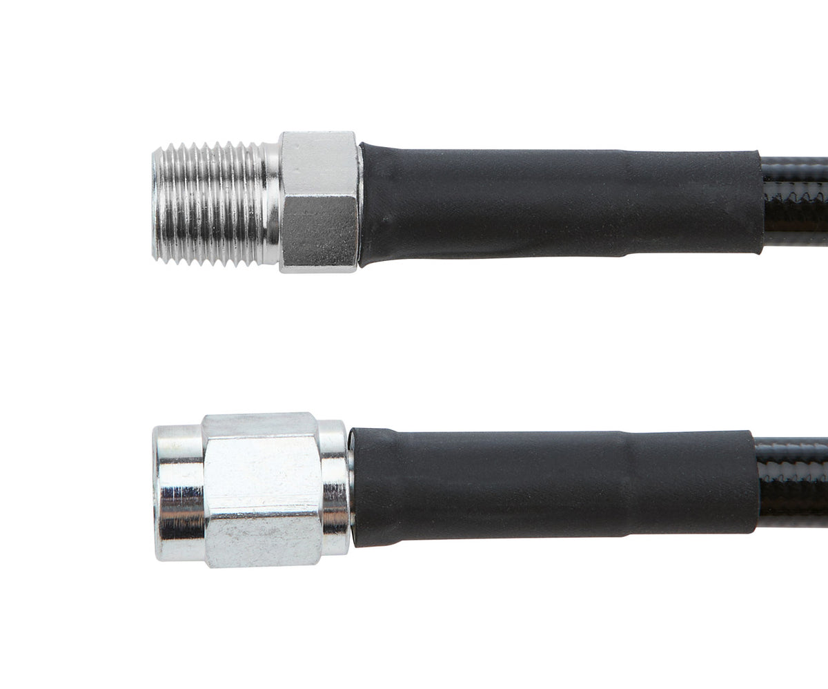 Allstar Performance #3 Coated Braided Line -3 Straight 1/8in NPT Steel Ends 18in ALL48435-18
