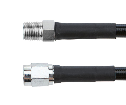 Allstar Performance #3 Coated Braided Line -3 Straight 1/8in NPT Steel Ends 21in ALL48435-21