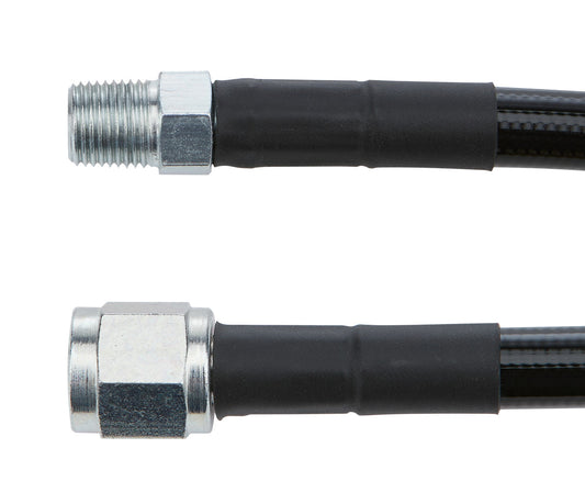 Allstar Performance #4 Coated Braided Line -4 Straight 1/8in NPT Steel Ends 21in ALL48445-21