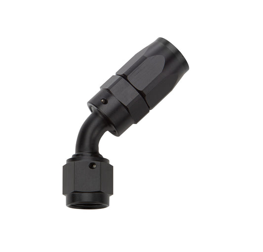 Allstar Performance Reusable Hose End Black 45 Deg Elbow -6 ALL49332