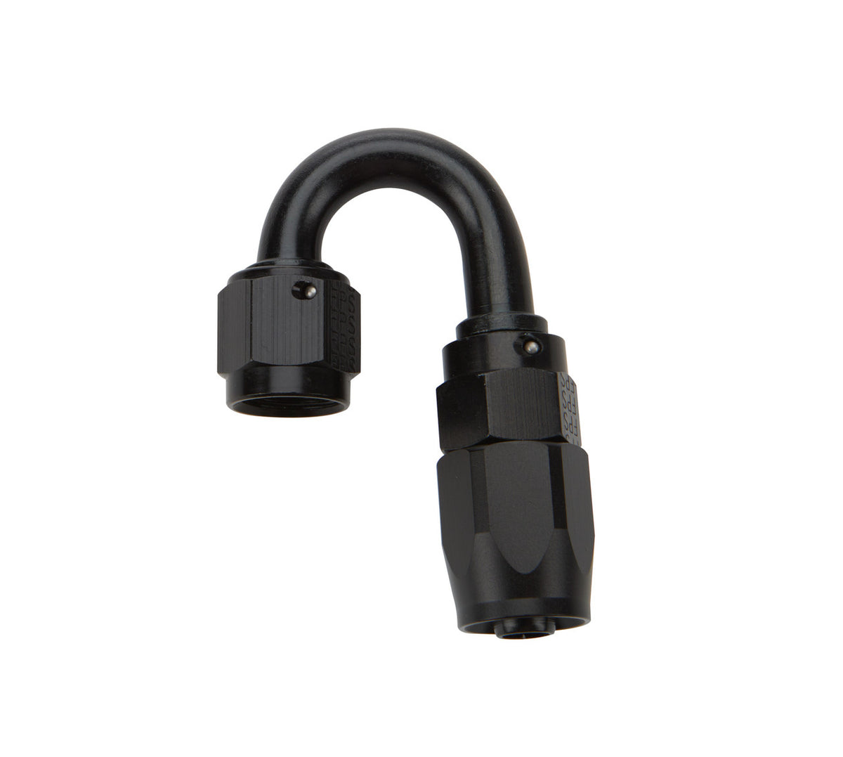 Allstar Performance Reusable Hose End Black 180 Deg Elbow -6 ALL49382
