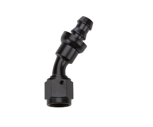 Allstar Performance Pushlock Hose End Black 30 Deg Elbow -6 ALL49422