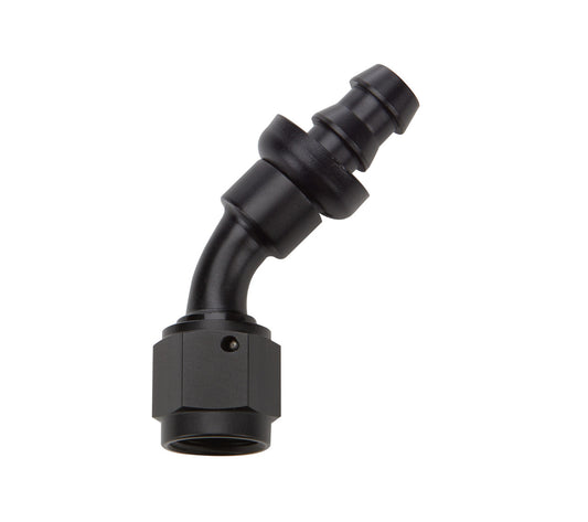 Allstar Performance Pushlock Hose End Black 45 Deg Elbow -6 ALL49432