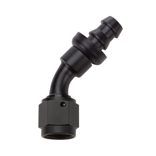 Allstar Performance Pushlock Hose End Black 45 Deg Elbow -10 ALL49434