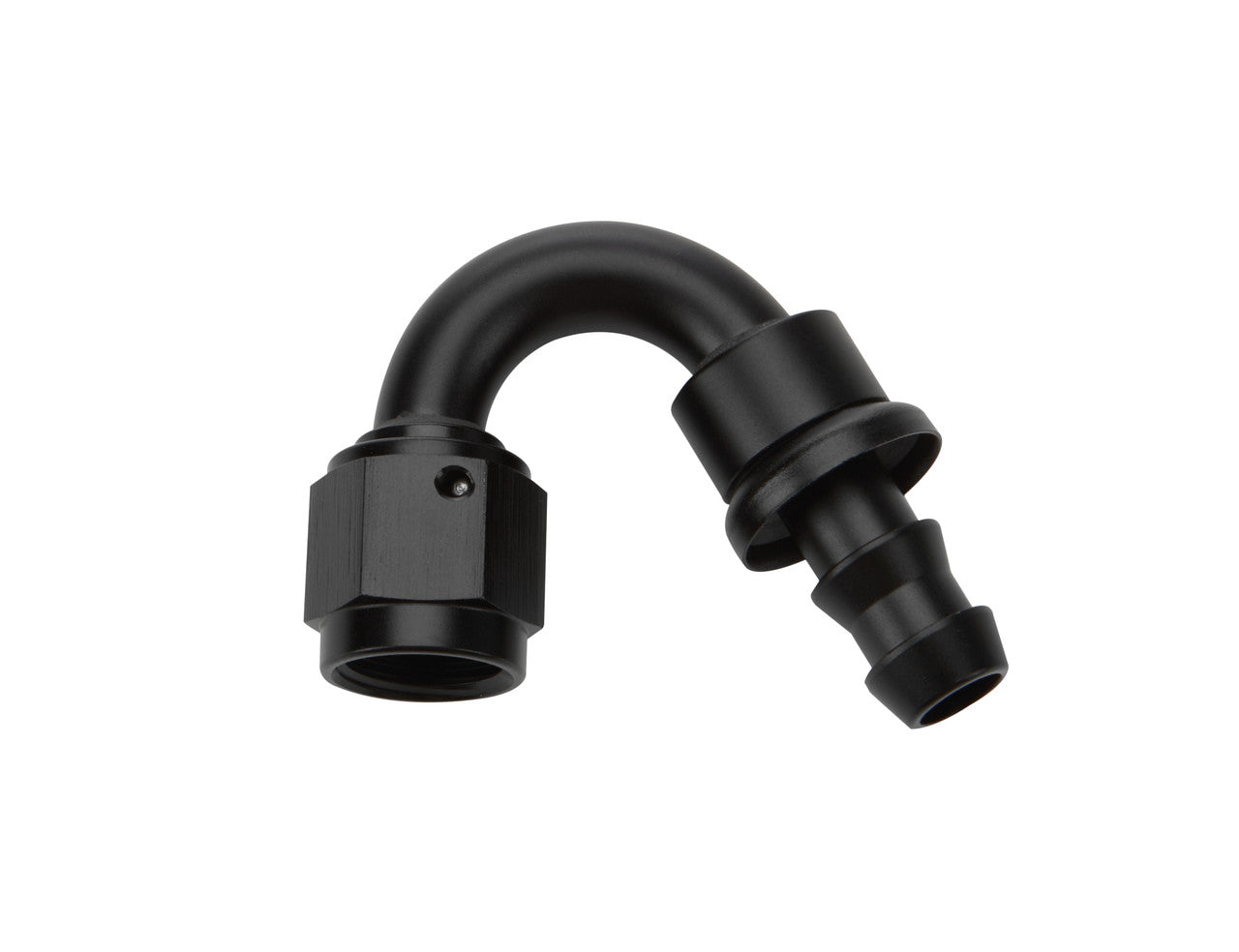 Allstar Performance Pushlock Hose End Black 150 Deg Elbow -6 ALL49472
