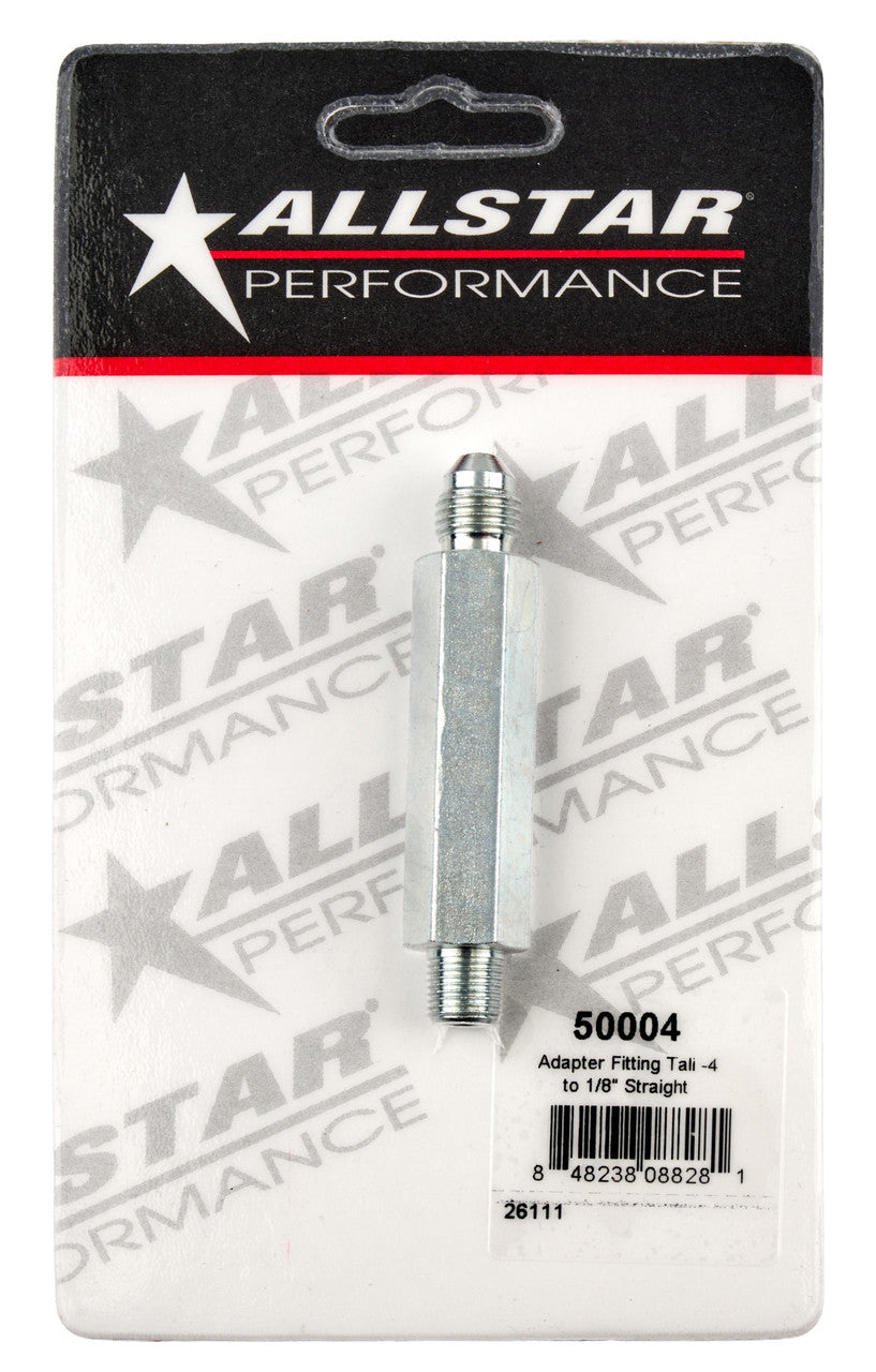 Allstar Performance Adapter Fitting Tall -4 to 1/8in Straight ALL50004