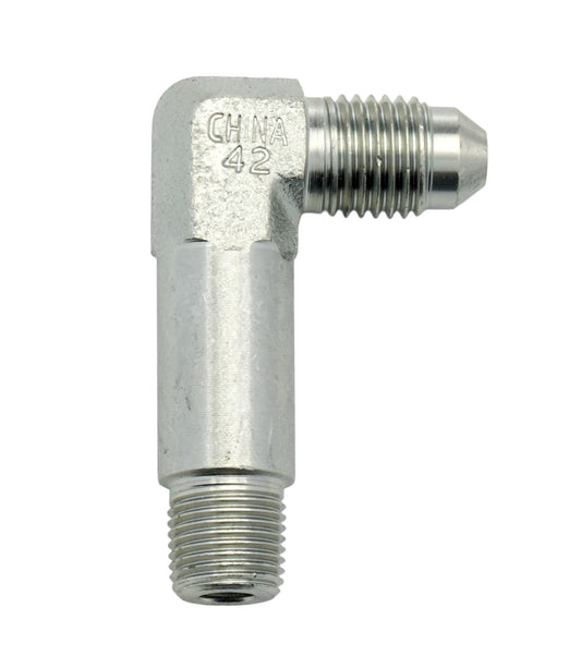 Allstar Performance Adapter Fitting Tall -4 To 1/8 NPT 90 Degree ALL50021