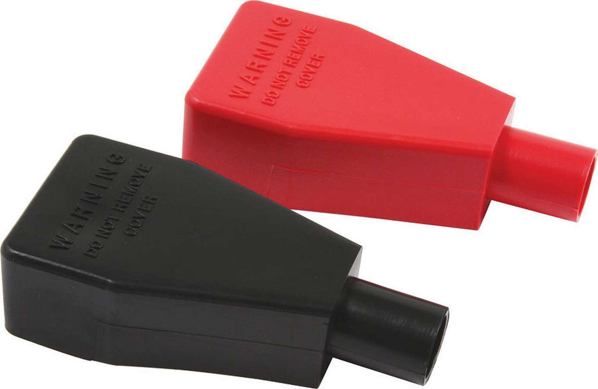 Allstar Performance Battery Terminal Covers Red/Black 1pr ALL76150
