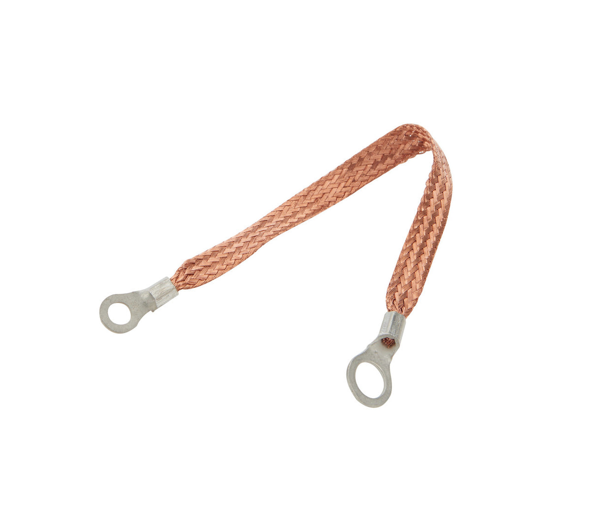 Allstar Performance Copper Ground Strap 9in with 1/4in and 3/8in Ring ALL76329-9