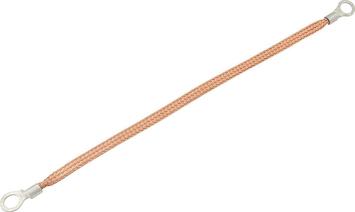 Allstar Performance Copper Ground Strap 12in with 3/8in Ring Terminals ALL76330-12