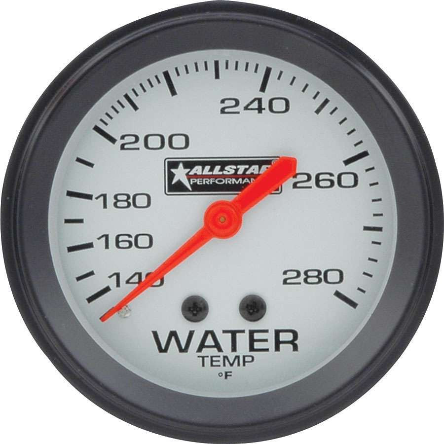 Allstar Performance ALL Water Temp Gauge 140-280F 2-5/8in ALL80096