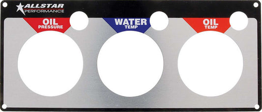 Allstar Performance Replacement 3 Gauge Panel OP/WT/OT ALL80126