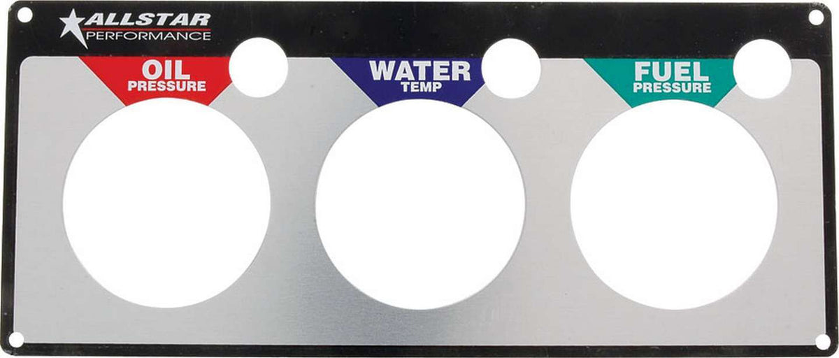 Allstar Performance Replacement 3 Gauge Panel OP/WT/FP ALL80127