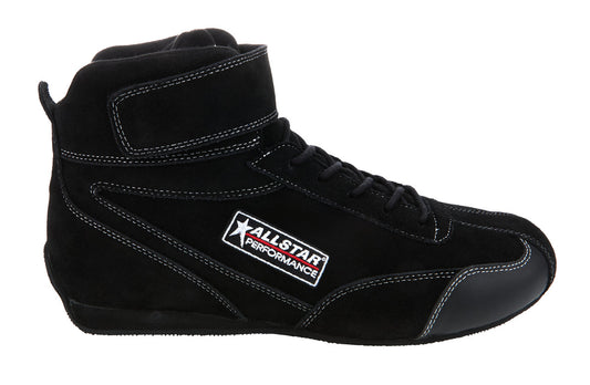 Allstar Performance Driving Shoes SFI 3.3/5 Mid-Top Pro Series Black 9.5 ALL918127