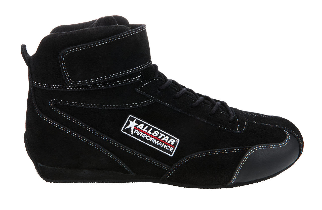 Allstar Performance Driving Shoes SFI 3.3/5 Mid-Top Pro Series Black 10 ALL918128