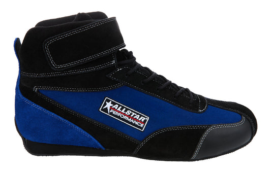 Allstar Performance Driving Shoes SFI 3.3/5 Mid-Top Pro Series Black/Blue 9 ALL918226
