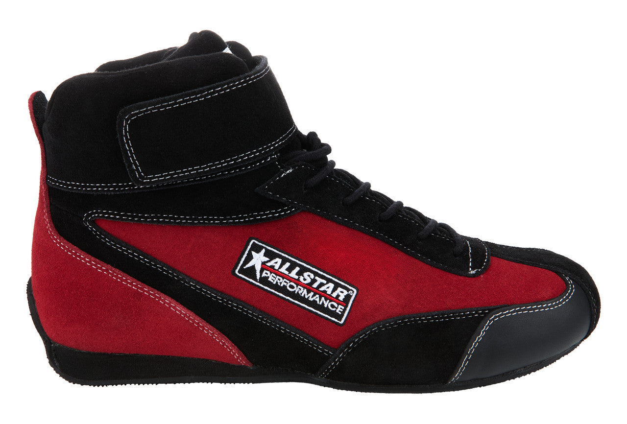 Allstar Performance Driving Shoes SFI 3.3/5 Mid-Top Pro Series Black/Red 11 ALL918730