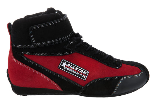 Allstar Performance Driving Shoes SFI 3.3/5 Mid-Top Pro Series Black/Red 11.5 ALL918731