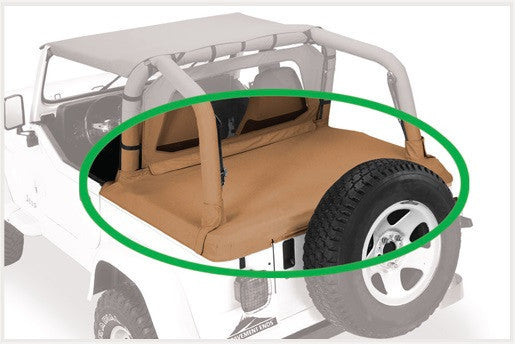 Bestop 07-18 Wrangler JK 4-Door Cargo Cover Extension (Black Diamond)