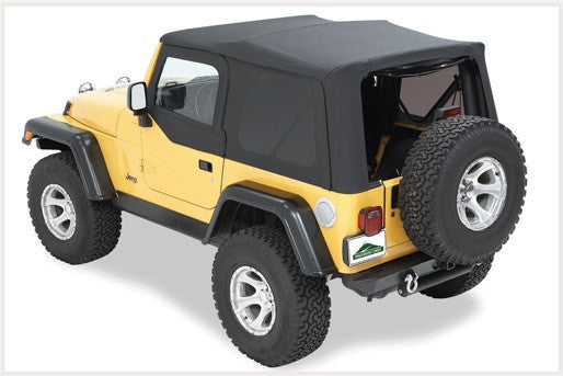 Bestop 97-06 Wrangler TJ Exc Replay OEM Replacement Top (Spice Tinted Windows Upper Door Skins)