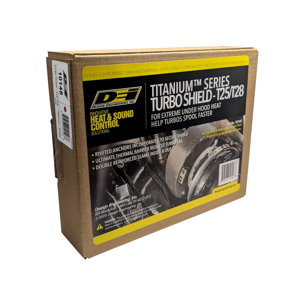 DEI Turbo Shield T25-T28 - Shield Only - Titanium