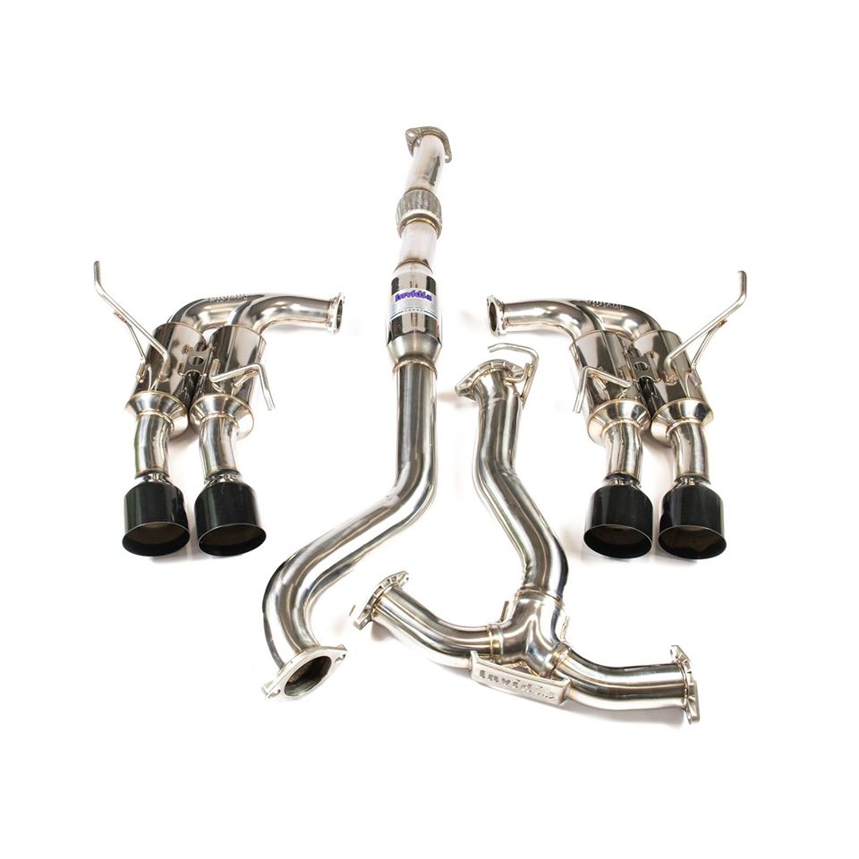 Invidia HS15STIGM4SB 11-21 Subaru WRX/STI Sedan Gemini R400 Single Layer Black tip Cat-back Exhaust