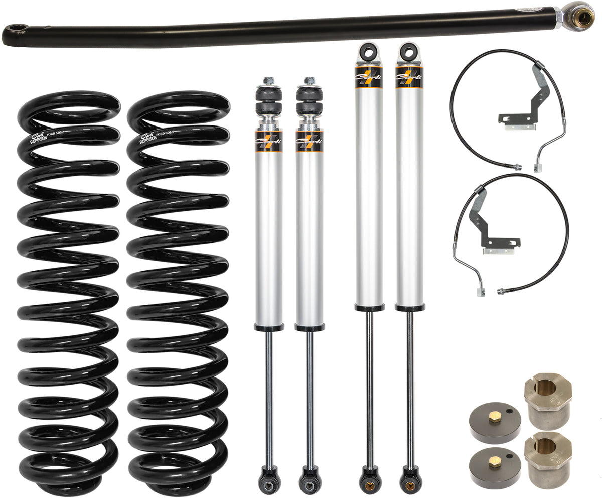 Carli Suspension CS-FLVL-COM-CS-11-PAP 2.5 in Commuter System with Progressive Add-A-Pack for 2011-2016 Ford F-250 / F-350 Super Duty Diesel 4x4