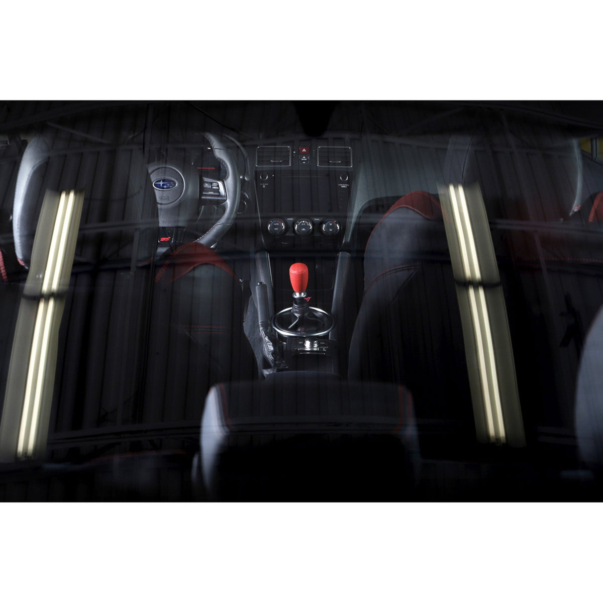 GrimmSpeed GRM380001 Shift Knob Stainless Steel for Subaru 5 Speed and 6 Speed Manual Transmission - Black