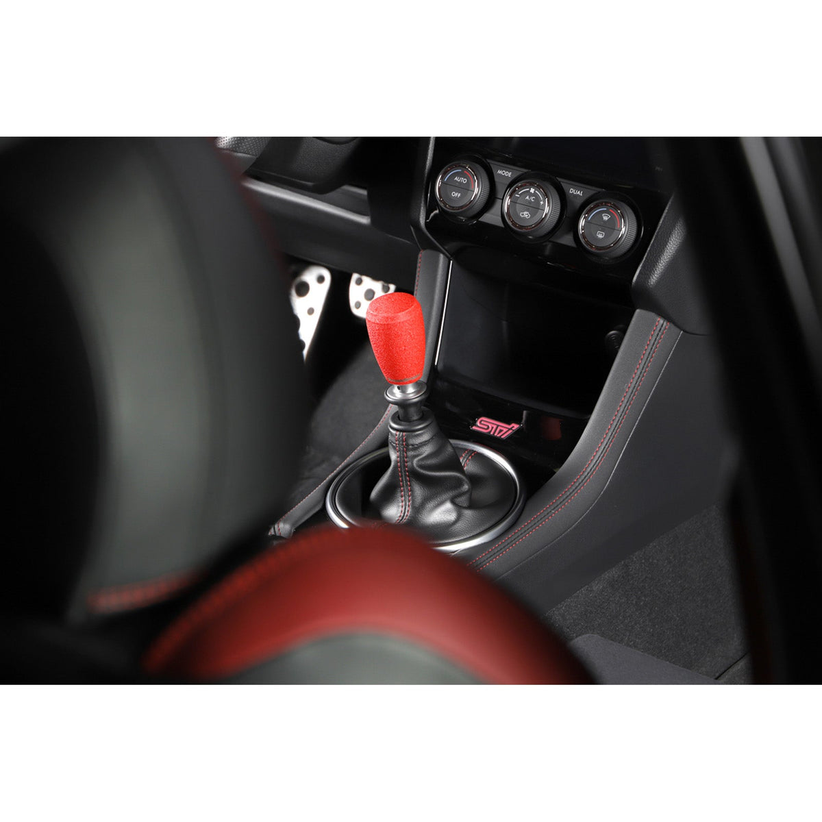 GrimmSpeed GRM380001 Shift Knob Stainless Steel for Subaru 5 Speed and 6 Speed Manual Transmission - Black