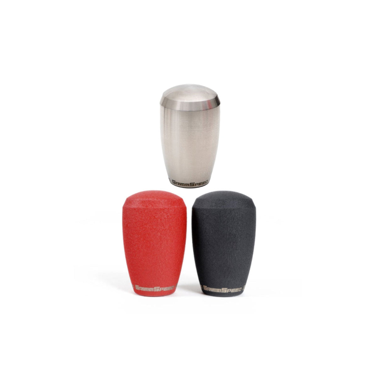 GrimmSpeed GRM380000 Shift Knob Stainless Steel for Subaru 5 Speed and 6 Speed Manual Transmission - Red
