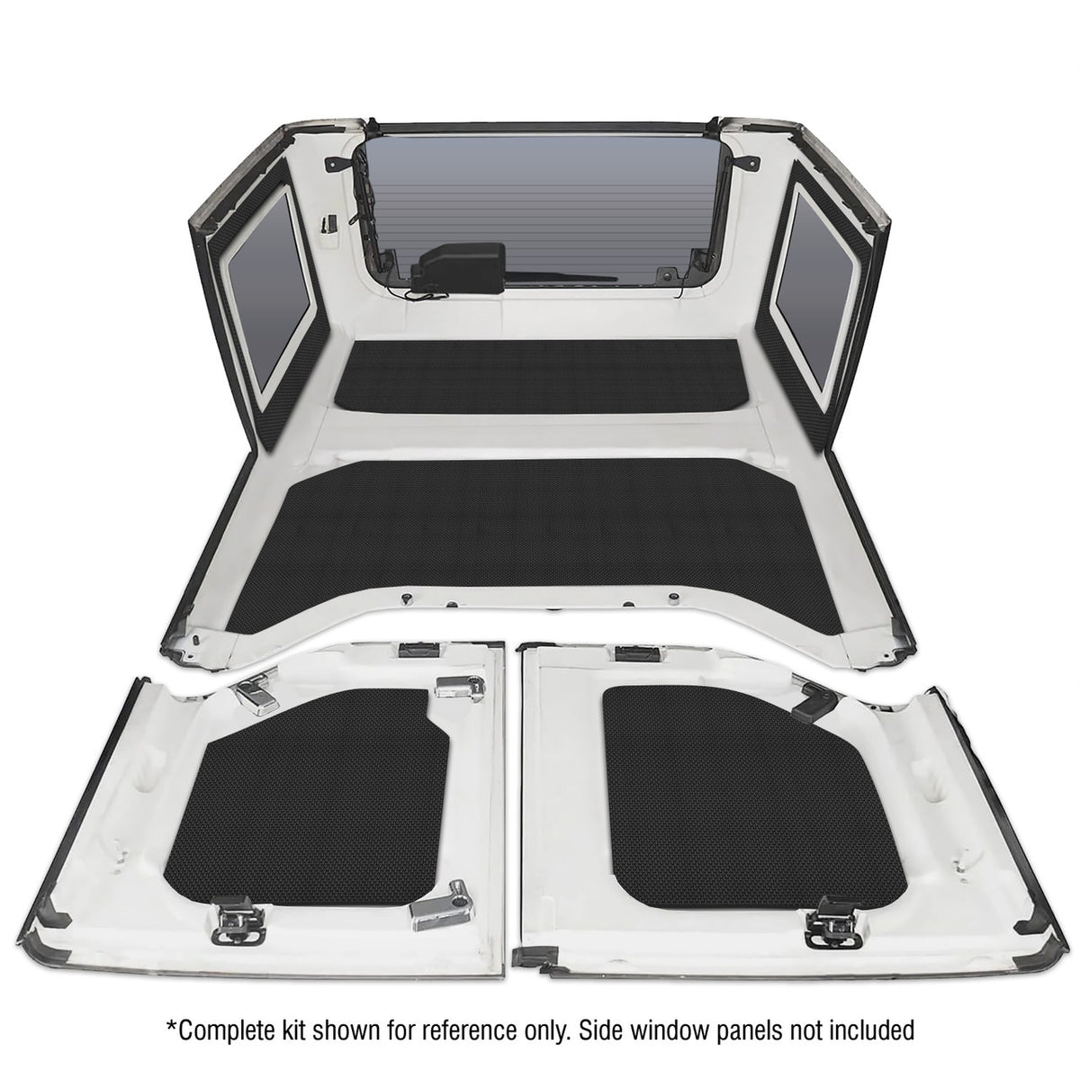 DEI for 2011-2018 Jeep Wrangler JK 4-Door Boom Mat Headliner - 4 Piece - Black