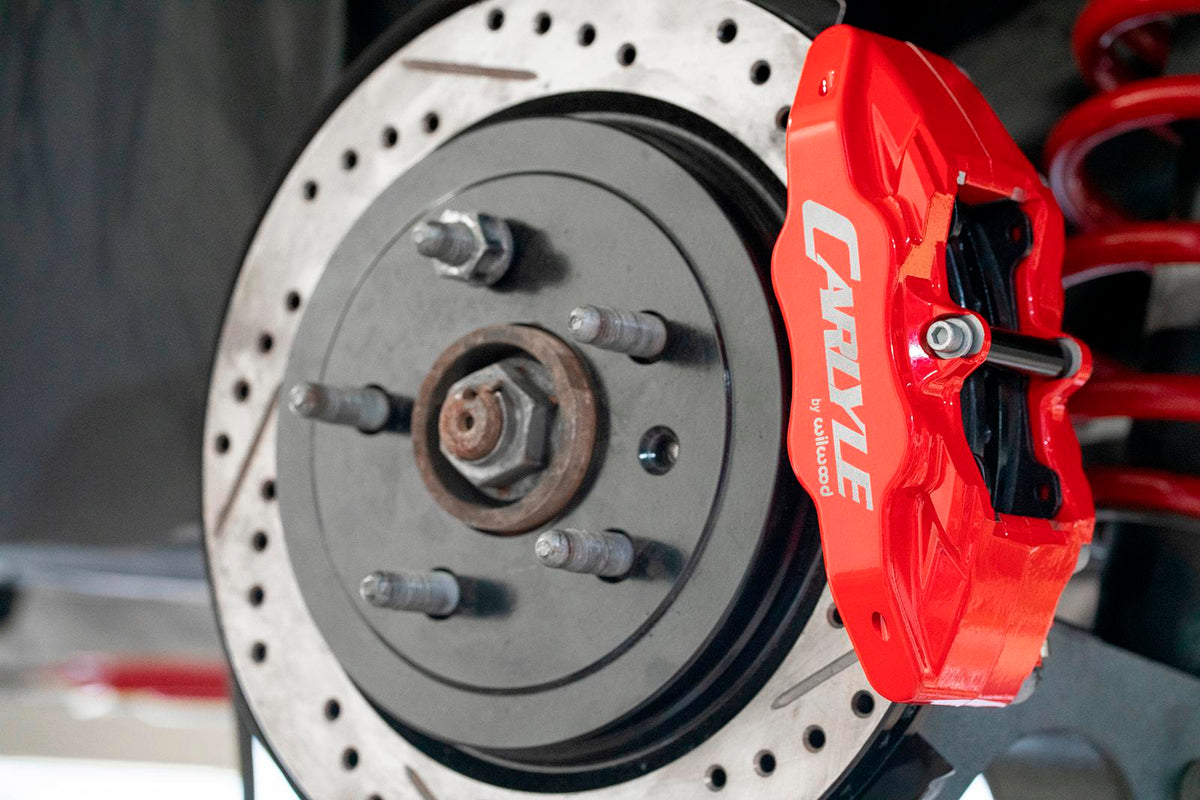 BMR 2014-2017 Chevrolet SS 15in Conversion Kit with Drilled & Slotted Rotors & Red Calipers