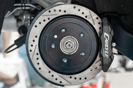 BMR 2014-2019 Chevrolet Corvette 17in Conversion Kit with Drilled & Slotted Rotors & Black Calipers