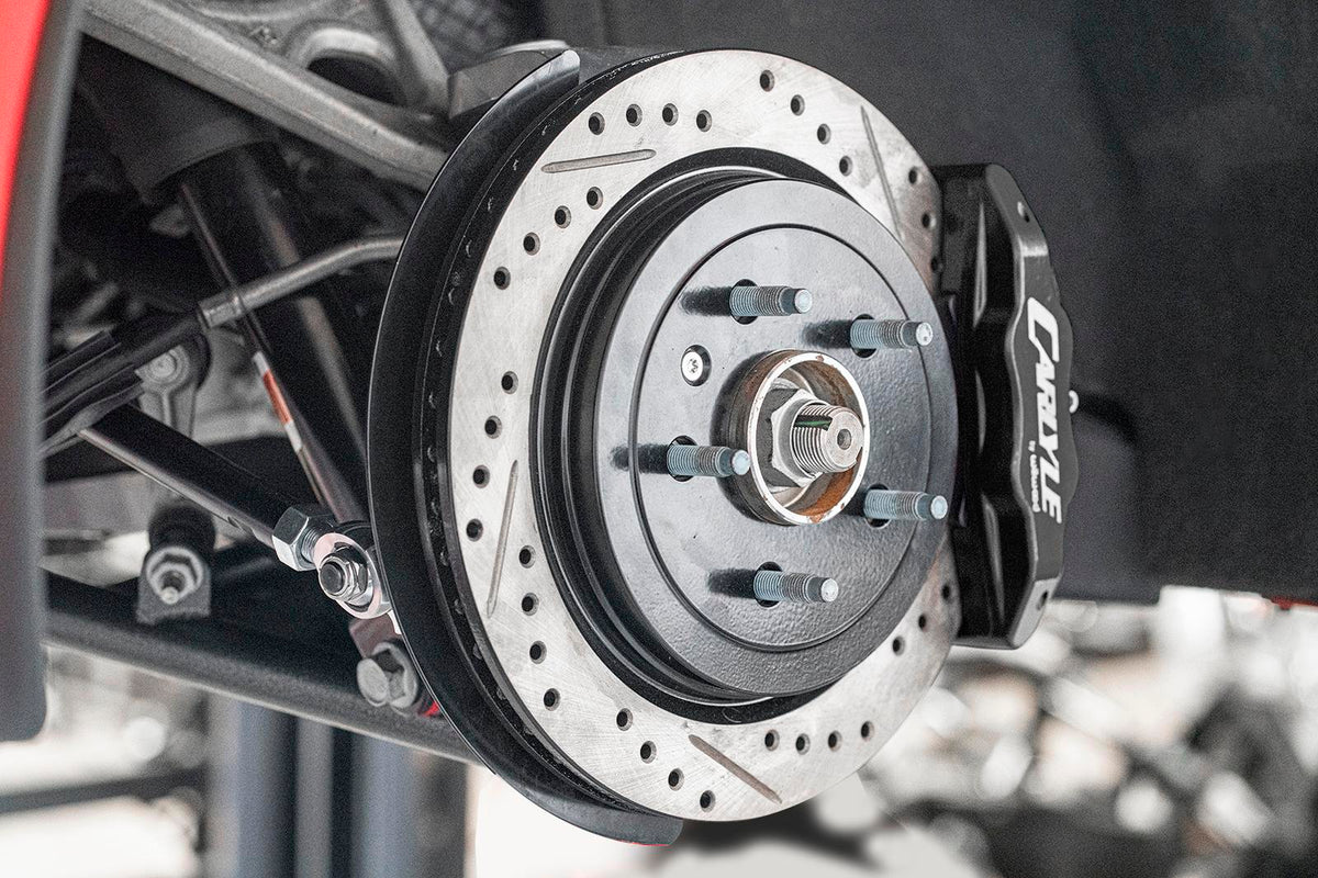 BMR 2014-2019 Chevrolet Corvette 17in Conversion Kit with Drilled & Slotted Rotors & Black Calipers