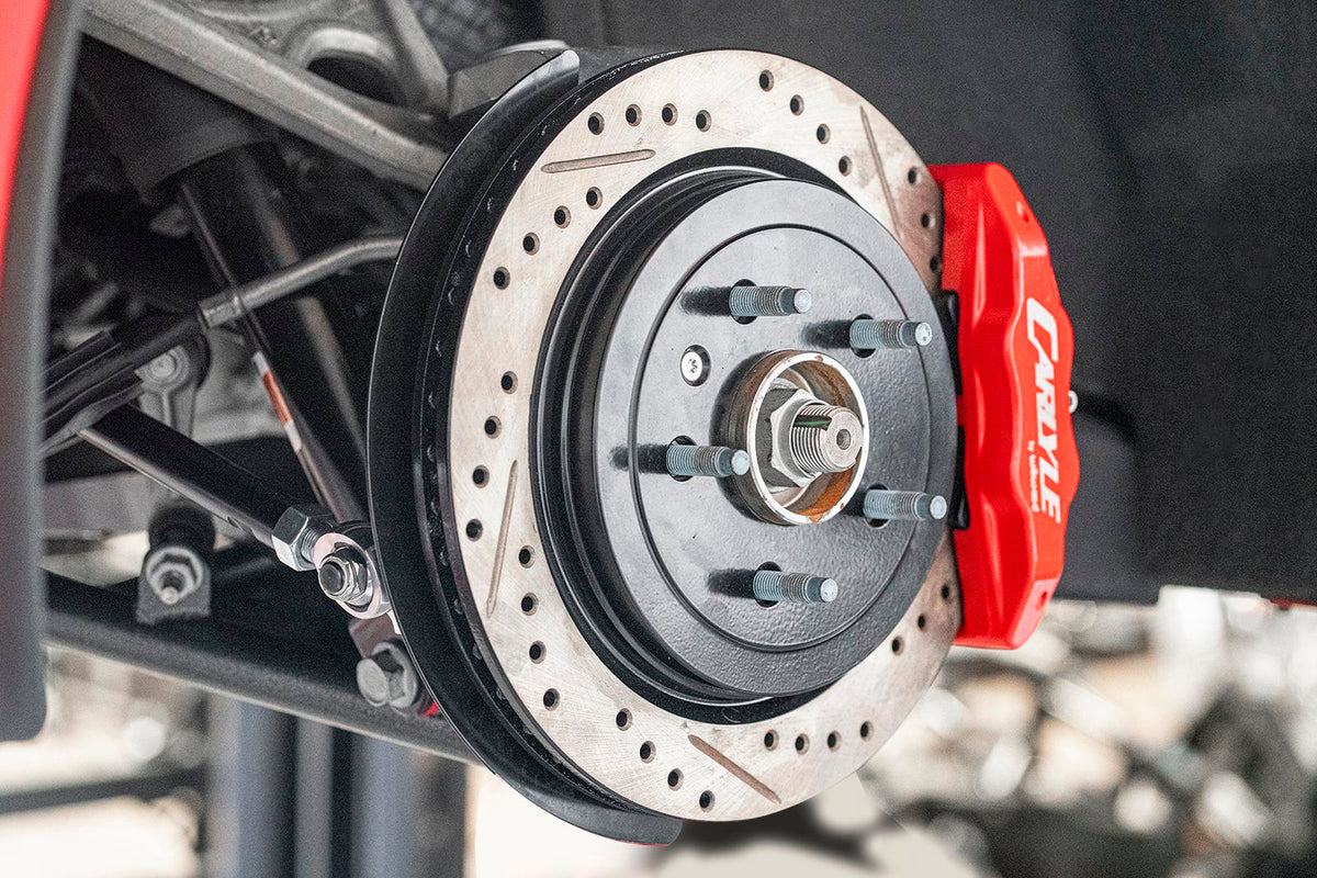 BMR 2014-2019 Chevrolet Corvette 17in Conversion Kit with Drilled & Slotted Rotors & Red Calipers