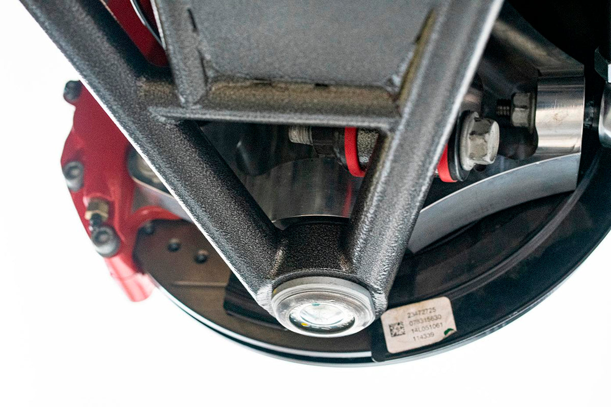 BMR 2014-2019 Chevrolet Corvette 17in Conversion Kit with Drilled & Slotted Rotors & Red Calipers