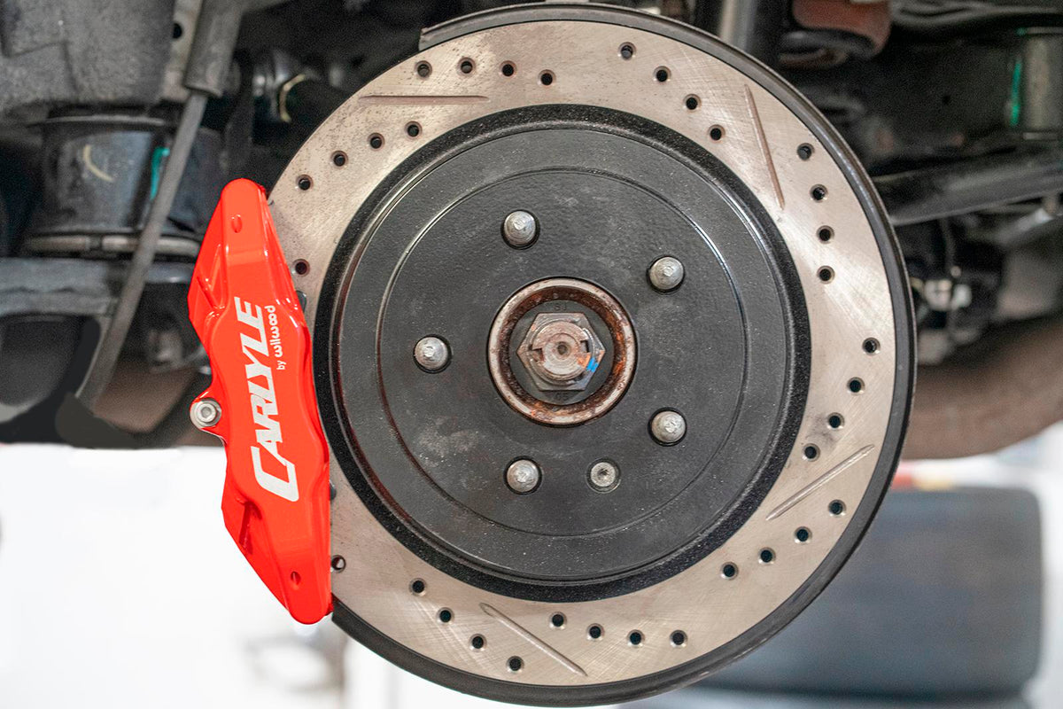 BMR 2015-2019 Cadillac CTS-V 15in Conversion Kit with Drilled & Slotted Rotors & Red Calipers