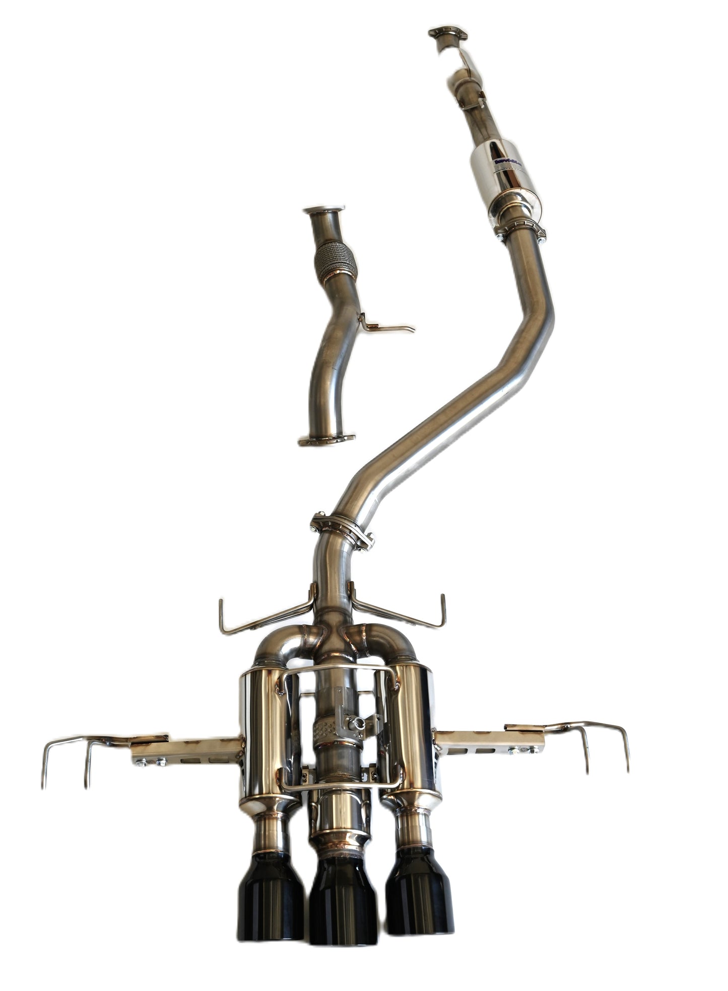 Invidia HS22CTRFGM3SBL 22-up Honda Civic Type-R FL5 R400 Black tips Cat-back Exhaust