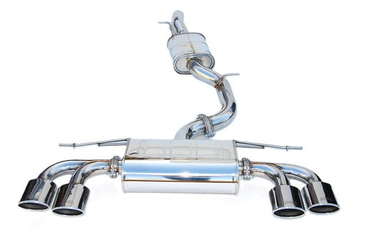 Invidia HS14GFRG3S Volkswagen 14-16 VW Golf-R Q300 Quad Oval S.S. tip Cat-back Exhaust