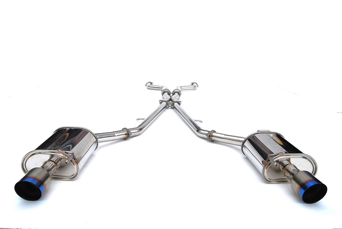Invidia HS07IG4G3T 07-Up Infiniti G35/G37 Sedan Q300 Dual Single Layer Titanium tip Cat-back Exhaust