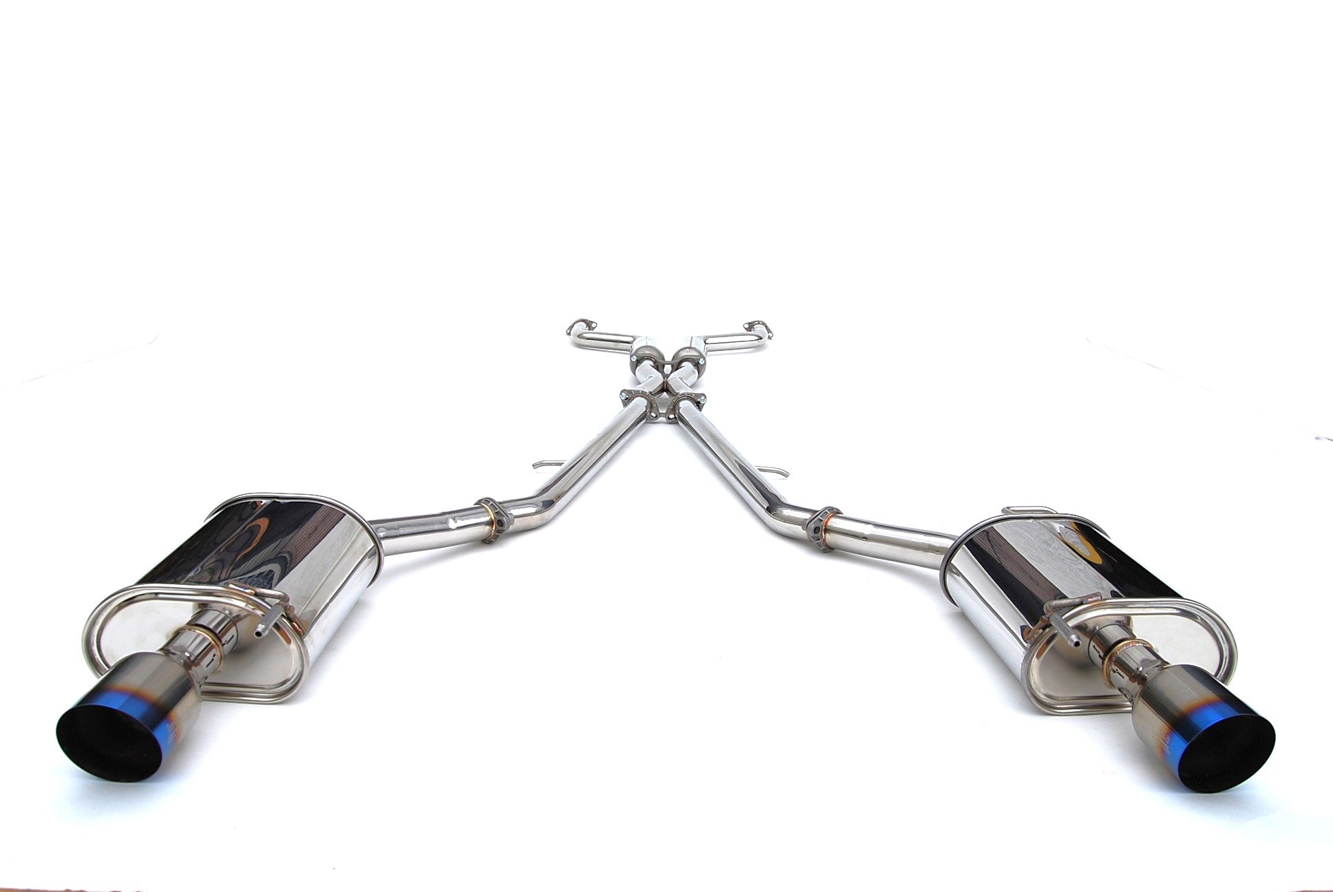 Invidia HS07IG4G3T 07-Up Infiniti G35/G37 Sedan Q300 Dual Single Layer Titanium tip Cat-back Exhaust