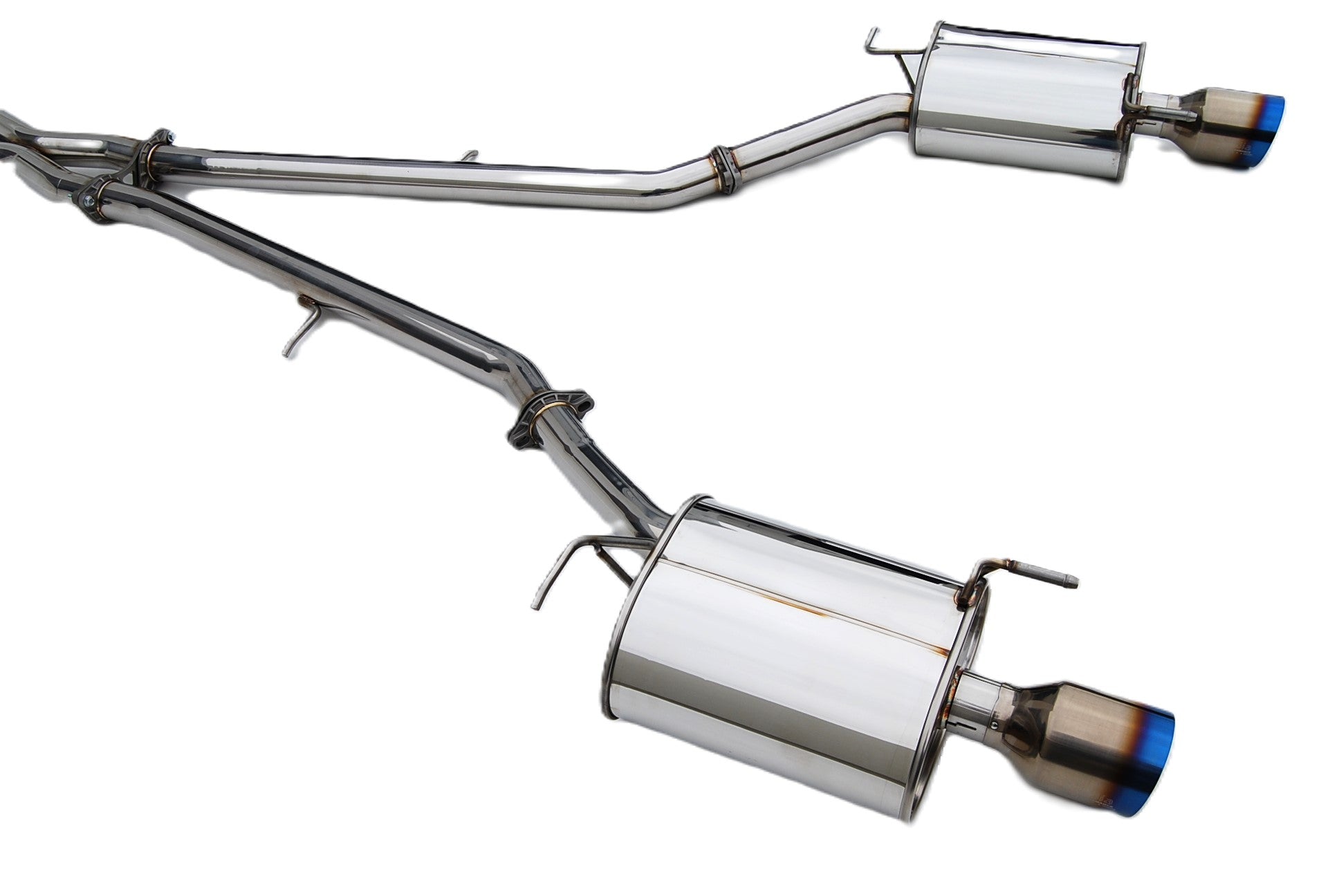 Invidia HS07IG4G3T 07-Up Infiniti G35/G37 Sedan Q300 Dual Single Layer Titanium tip Cat-back Exhaust