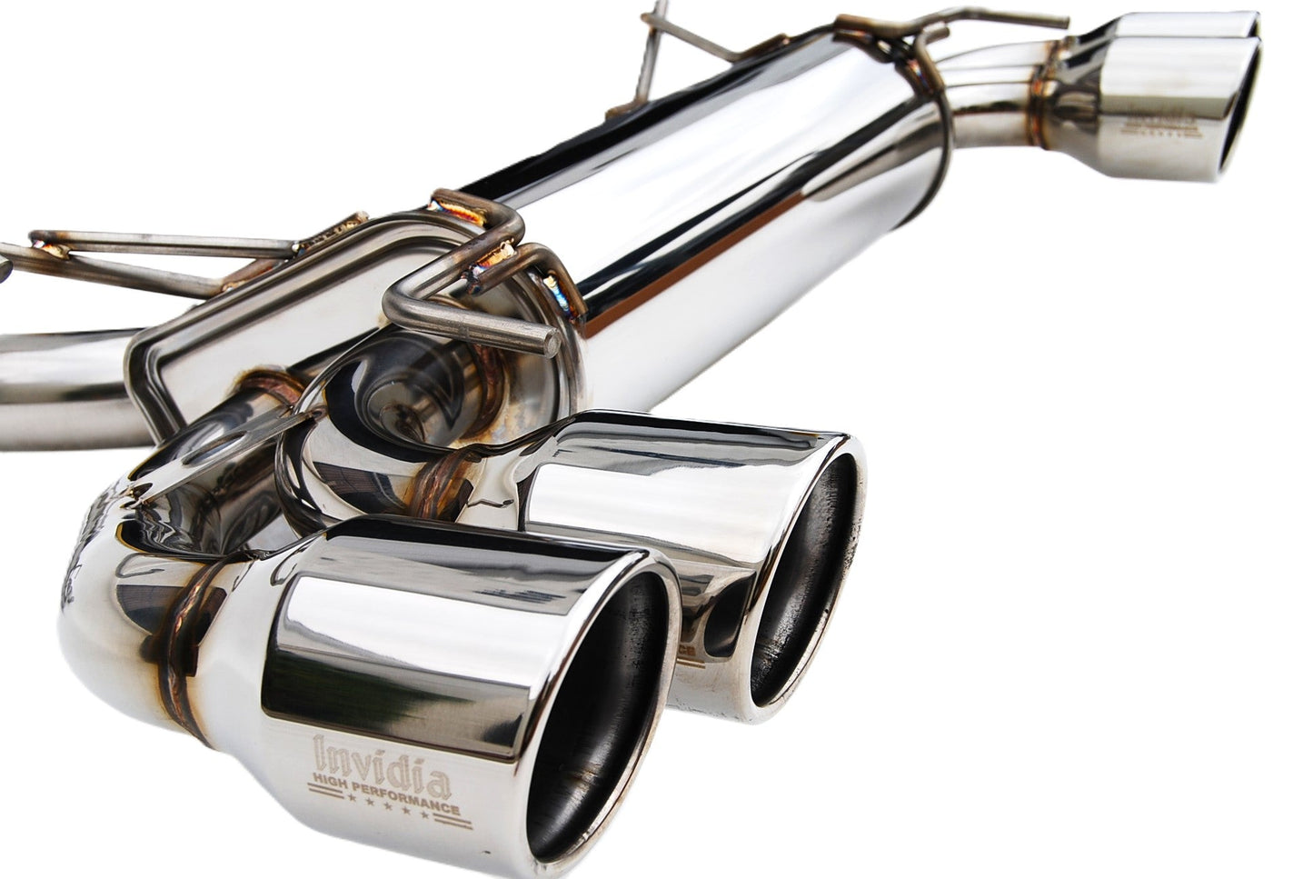 Invidia HS08STIG3S 08-14 Subaru STI 11-14 WRX Hatchback Q300 Quad S.S.tips Cat-back Exhaust